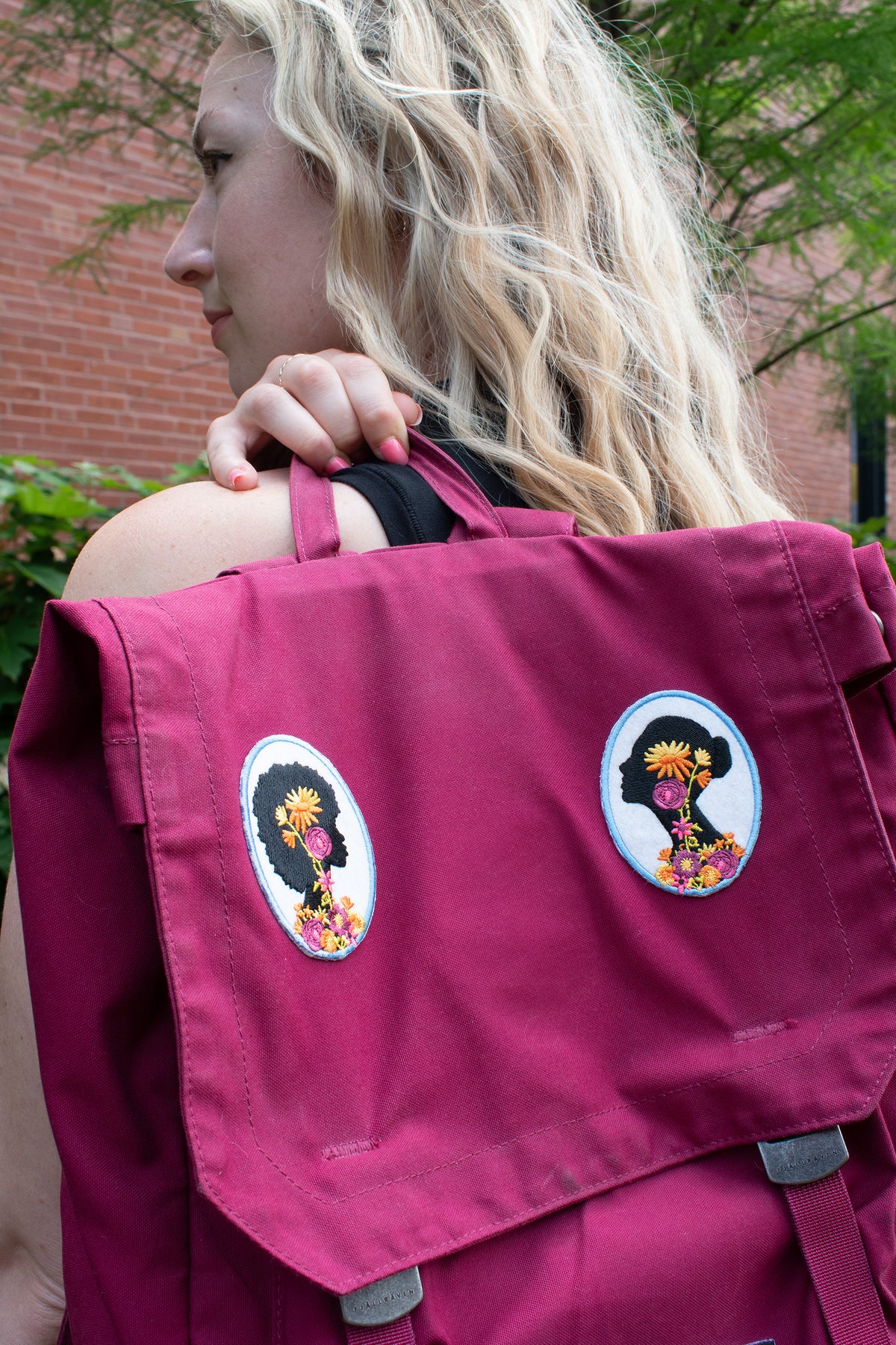 Rung for Women Bun Silhouette Patch