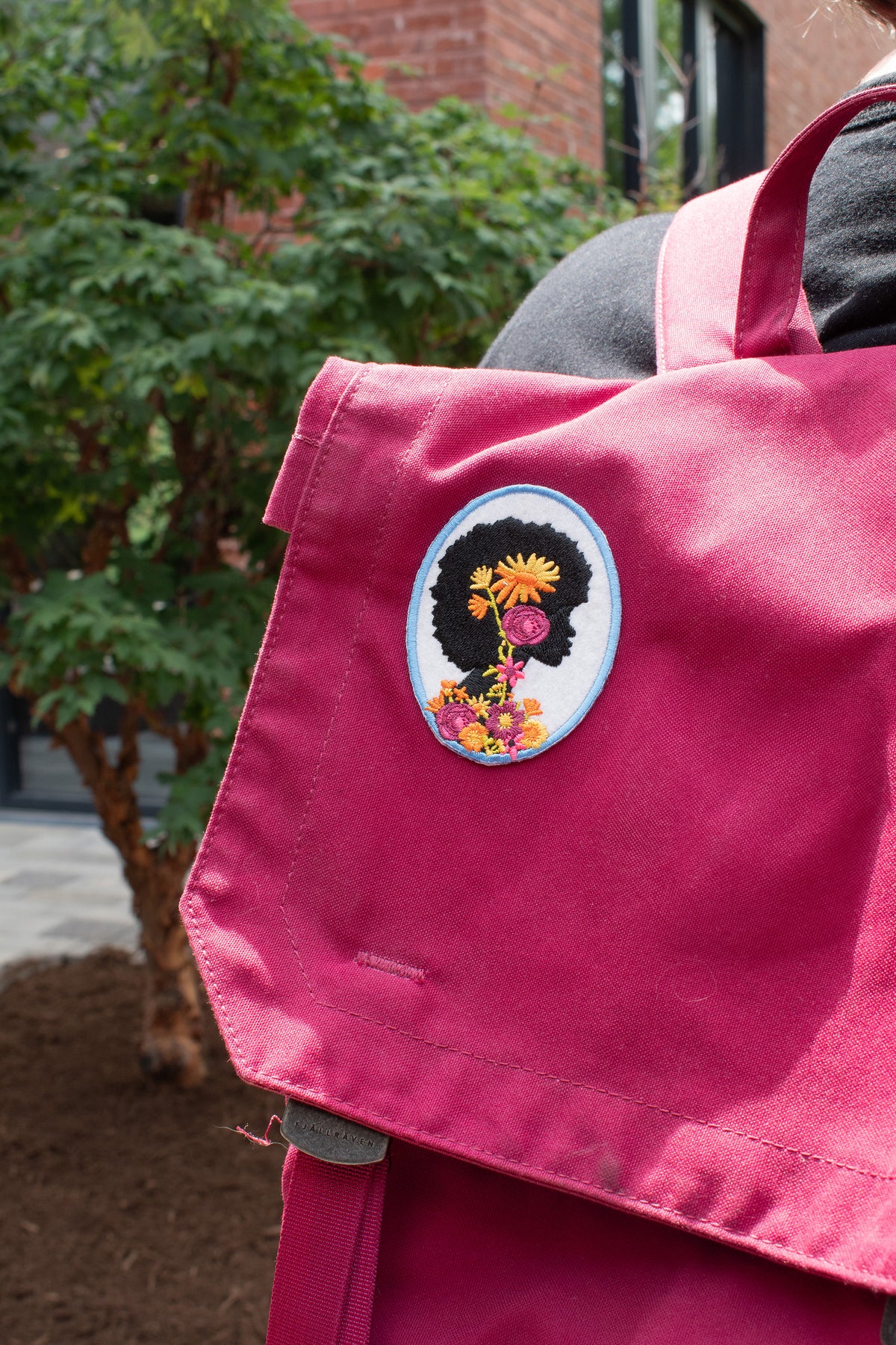 Rung for Women Natural Afro Silhouette Patch