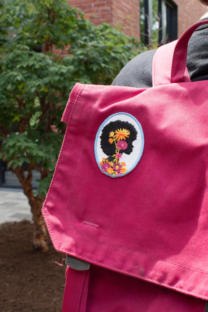 Rung for Women Natural Afro Silhouette Patch