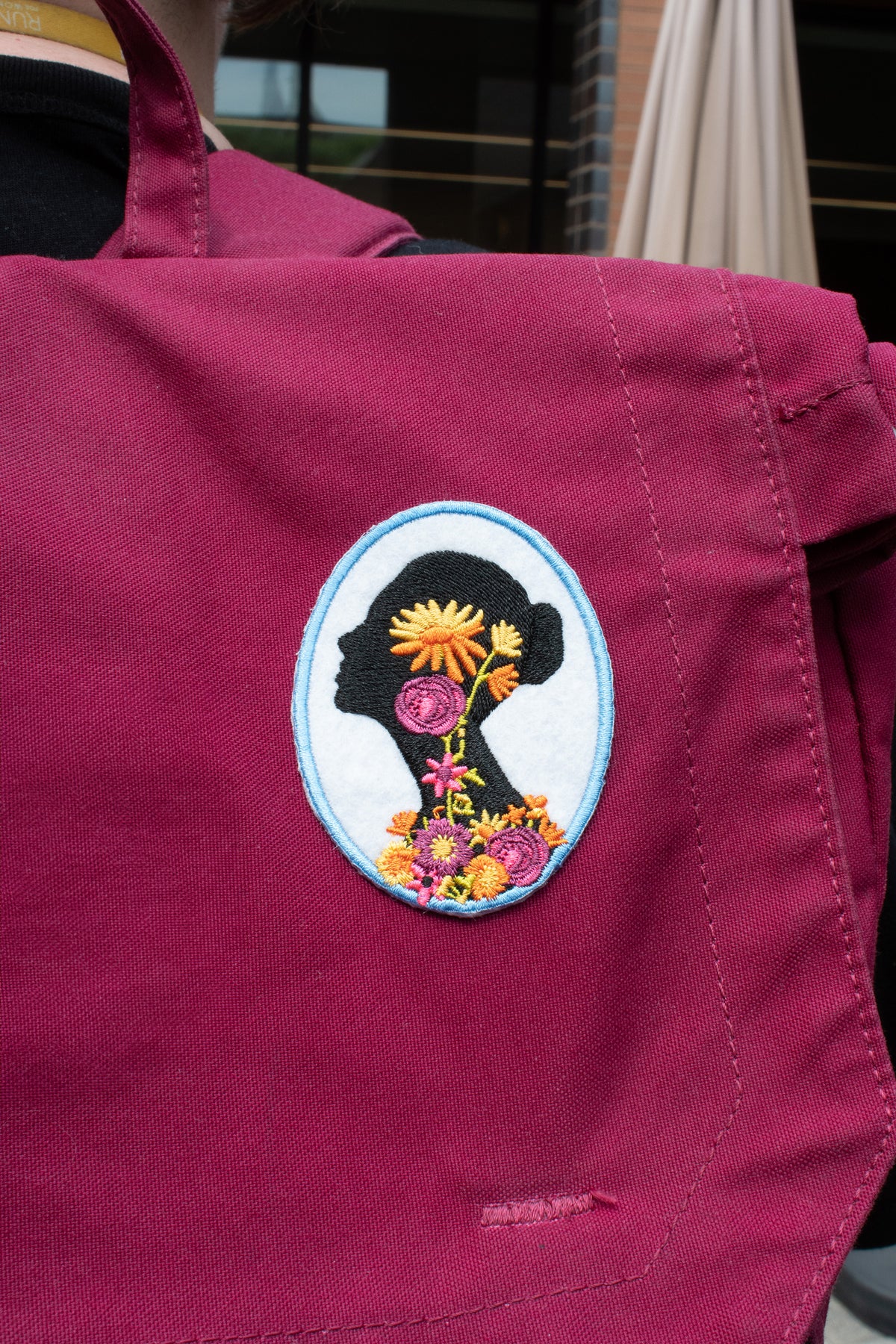 Rung for Women Bun Silhouette Patch