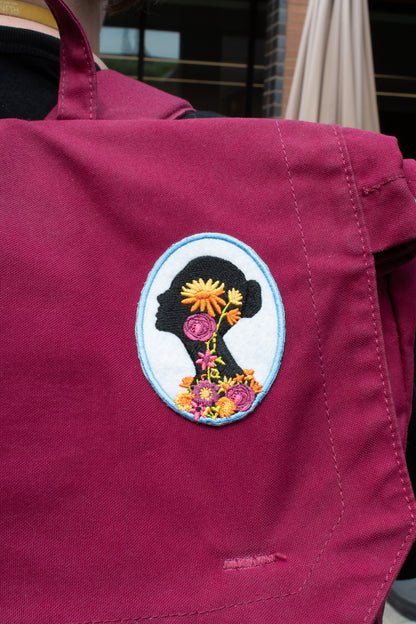 Rung for Women Bun Silhouette Patch