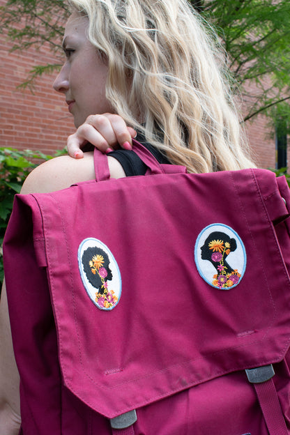 Rung for Women Bun Silhouette Patch