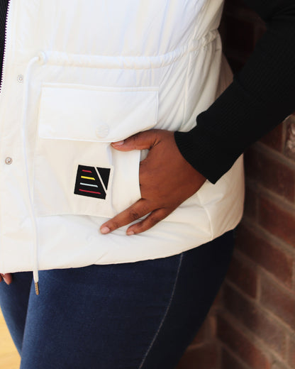 Lusso Rung for Women White Ginger Vest